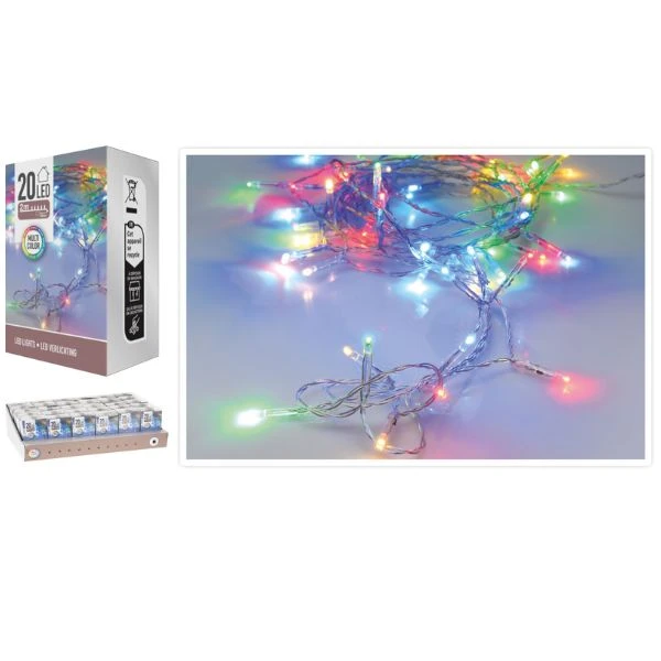LED-lys 20 stk. batteridrevne flere farver AX9800220 by Koop color Farvet