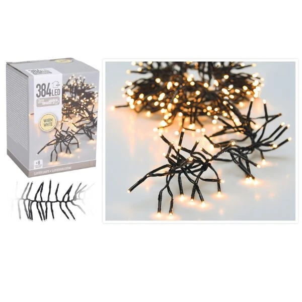 Klynge lys 384 LED lys varm hvid AX8550110 by Koop color Hvid