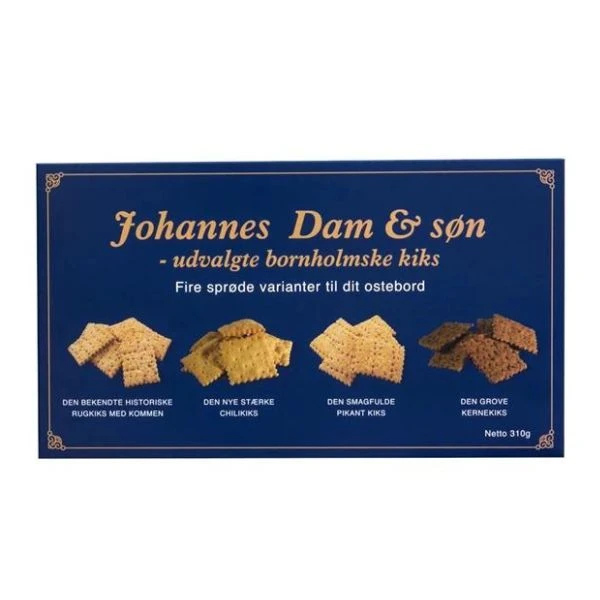 Kiks til ost assorteret - Johannes Dam & Søn 310g 363334 by Johannes Dam & Søn color Sort