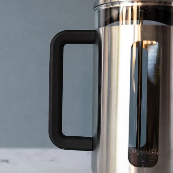 Pisa 8-kops stempelkande børstet krom La Cafetière LCPISA8CPSIL by La Cafetière color Sort