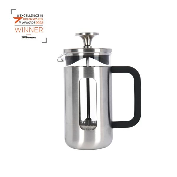 Pisa 3-kops stempelkande børstet krom La Cafetière LCPISA3CPSIL by La Cafetière color Sort