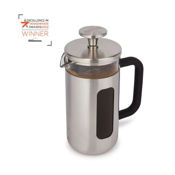 Pisa 3-kops stempelkande børstet krom La Cafetière LCPISA3CPSIL by La Cafetière color Sort
