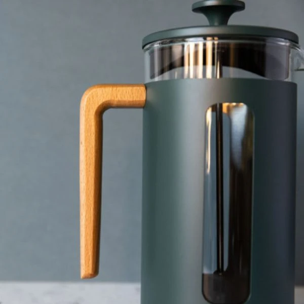 Pisa 8-kops stempelkande grøn træhåndtag La Cafetière LCPISA8CPGRNW by La Cafetière color Sort