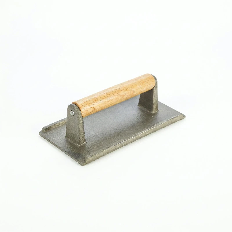 Bøfpresser Støbejern 10,8 x 21 cm SW48 by Genware color Sort