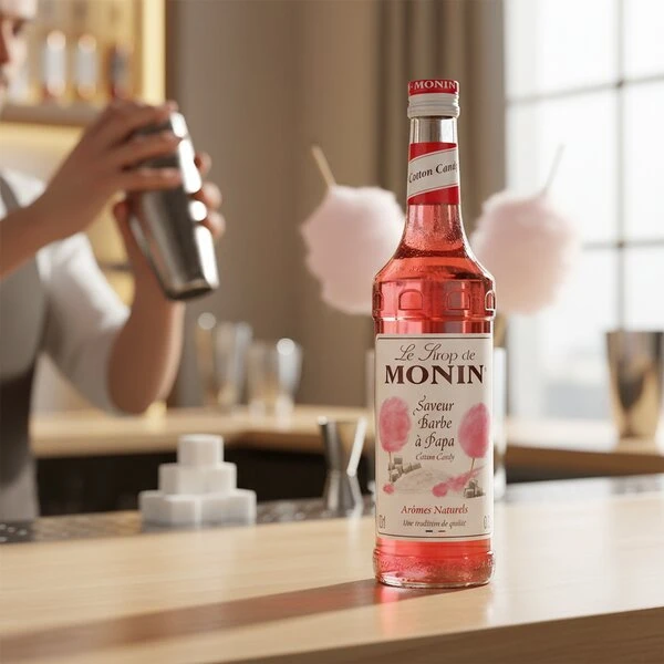 Monin Candyfloss /  Cotton Candy Syrup FL 70 50000109 by MONIN color Sort