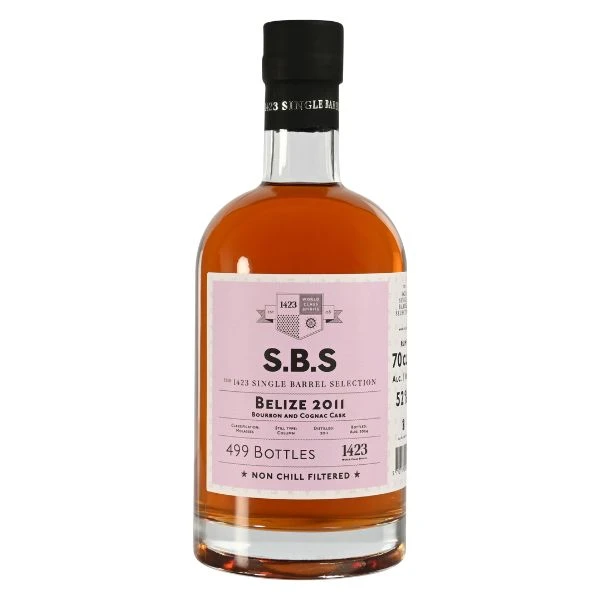 SBS Belize 2011, Bourbon and Cognac 52% FL 70 SBS-196 by 1423 color Sort
