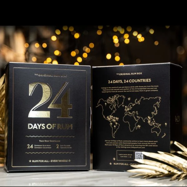 24 Days of Rum Calendar Black Edition 24x2cl JUL120 by 1423 color Sort