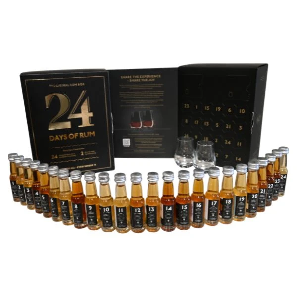 24 Days of Rum Calendar Black Edition 24x2cl JUL120 by 1423 color Sort