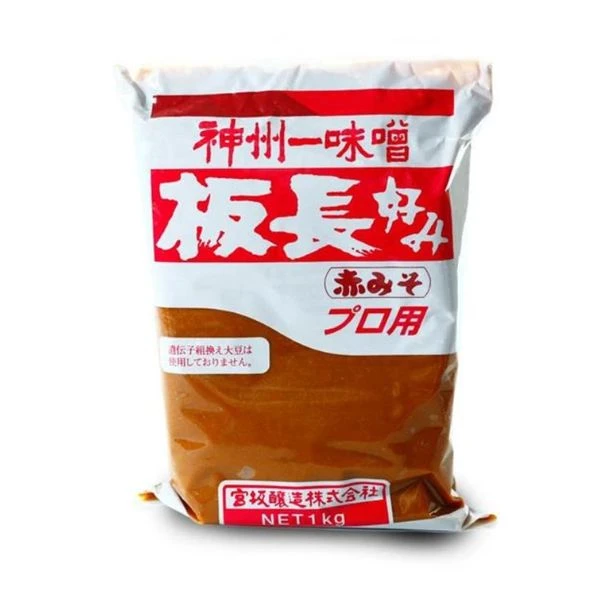 Miso Rød Pasta 1 KG 232220 by Miyasaka color Sort