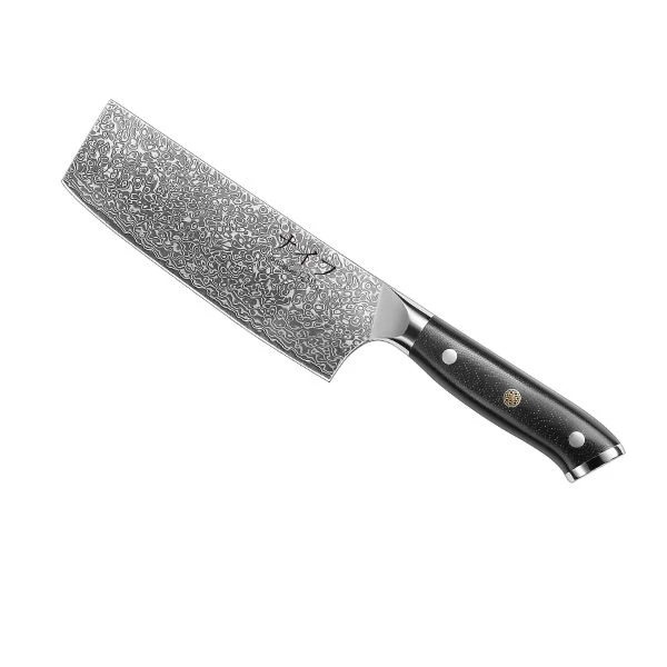 Damascus By Hâws Vegetable Knife 30 cm 30-DHB006 by Damascus by Hâws color Sølv/ brun