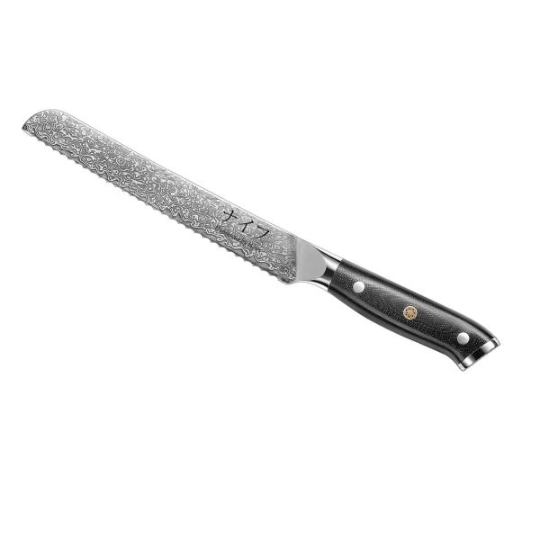 Damascus By Hâws Brødkniv 33 cm 30-DHB009 by Damascus by Hâws color Sølv/ brun