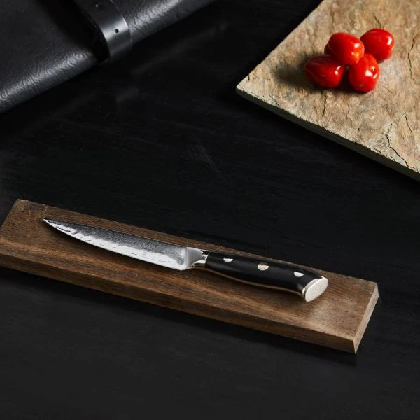 Damascus By Hâws Utility Knife 23.6 Cm 30-DHB013 by Damascus by Hâws color Sølv/ brun
