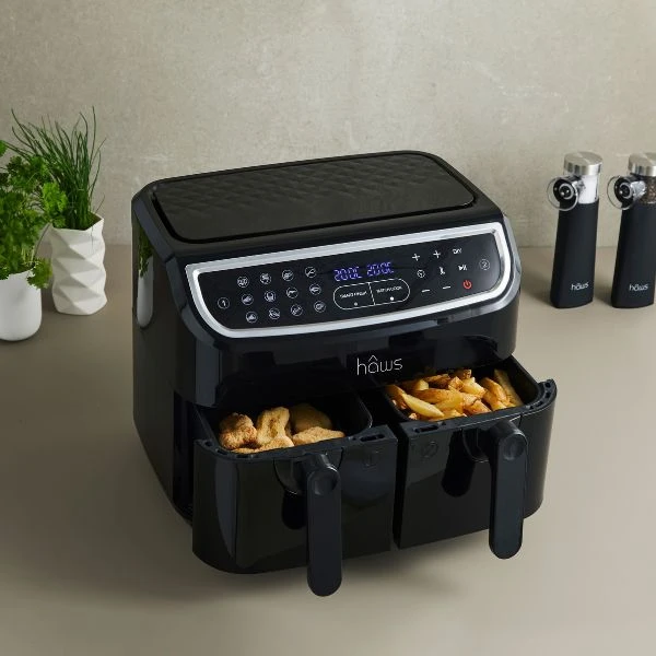 Hâws Sejerø 2.0 Double AirFryer 2X4.5L 2400W Pfas Free Coating 30-AFRY30900 by Hâws color Sort