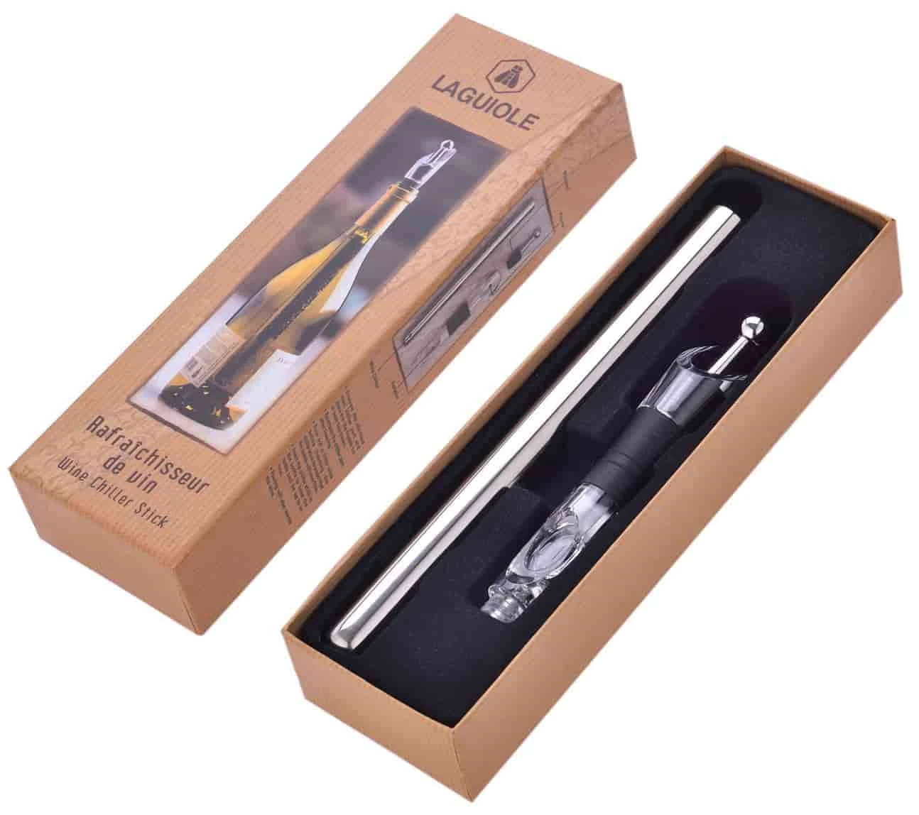 LAGUIOLE Vinkøler stick i rustfrit stål 40268876 by Laguiole color Sort