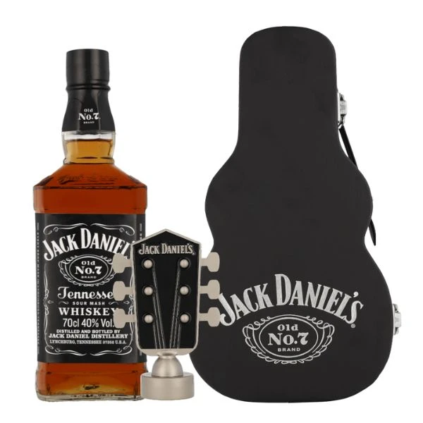 Jack Daniel's Old No. 7 Whiskey Guitar FL 70 m. Gaveæske 58168 by JACKDANIEL color Sort