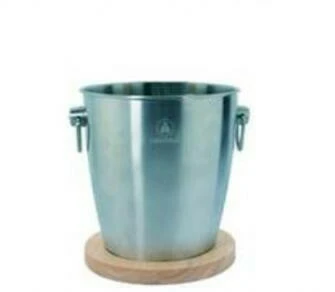 LAGUIOLE Vinkøler med træunderlag 40268930 by Laguiole color Sølv