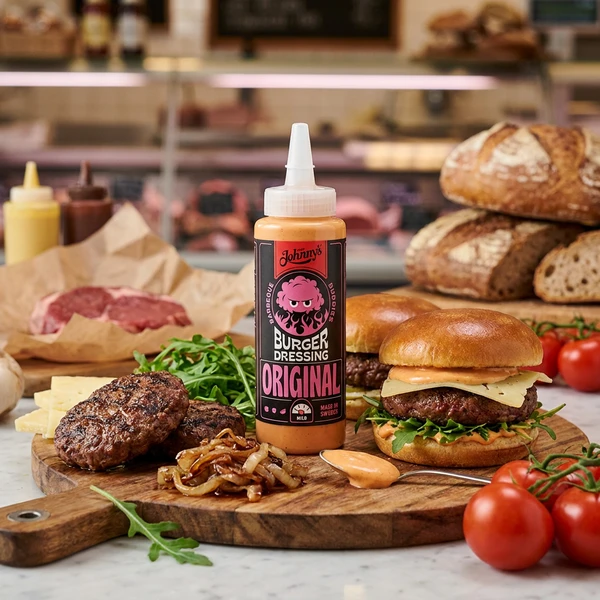Johnny's Buddies Burger dressing Original 255ml 580272 by Deli Drengene color Sort