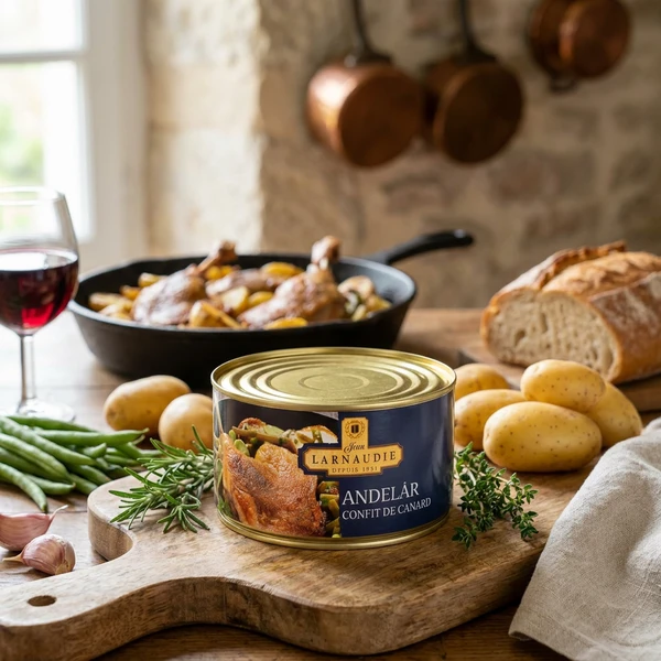 Larnaudie Ande Confit Lår 1240G 12728 by Deli Drengene color Sort