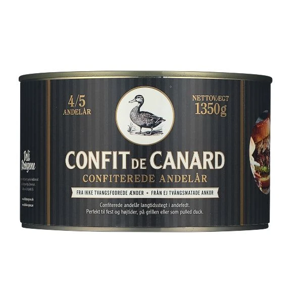Confit de Canard DD 4/5 lår 1350G 12956 by Deli Drengene color Sort