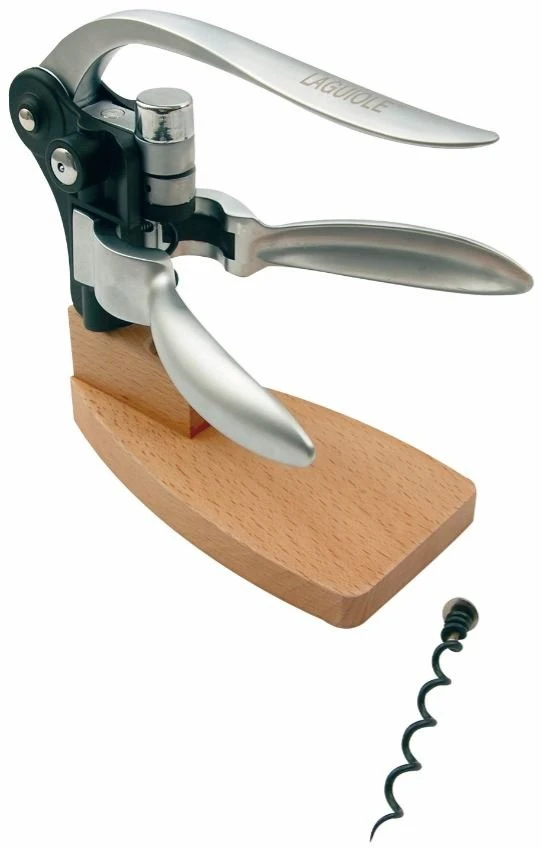 Laguiole Proptrækker Japansk zelkova på træstander 40268550 by Laguiole color Sort