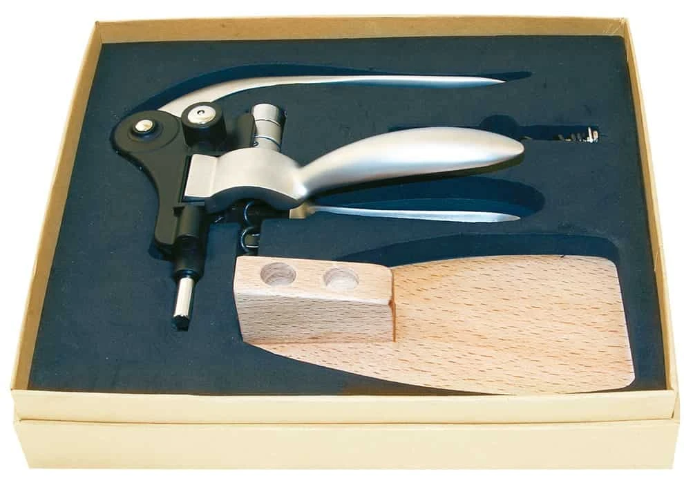 Laguiole Proptrækker Japansk zelkova på træstander 40268550 by Laguiole color Sort