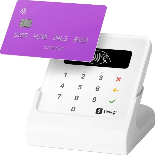SumUp Air kortlæser bundle med ladestation 481190 by SUMUP color Sort
