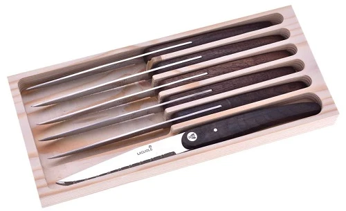LAGUIOLE 6 steakknive i trææske 40268880 by Laguiole color Sort
