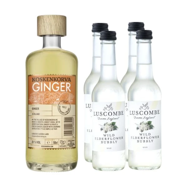 Ingefær & Hyldeblomst - Månedens Cocktail Barlifepakke102 by KOSKENKORV color Sort