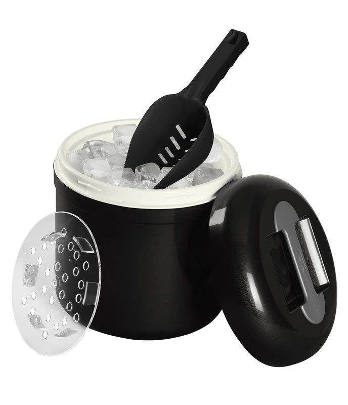 Isspand 4 liter antracit - plastik 4883 by Fuchs Gastro color Sort