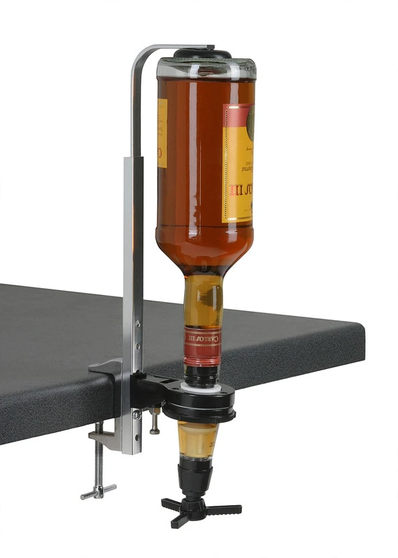 Flaskeholder inklusiv 20 ml doseringsmål - 0,7-1 liter 7006LP by Fuchs Gastro color Sort