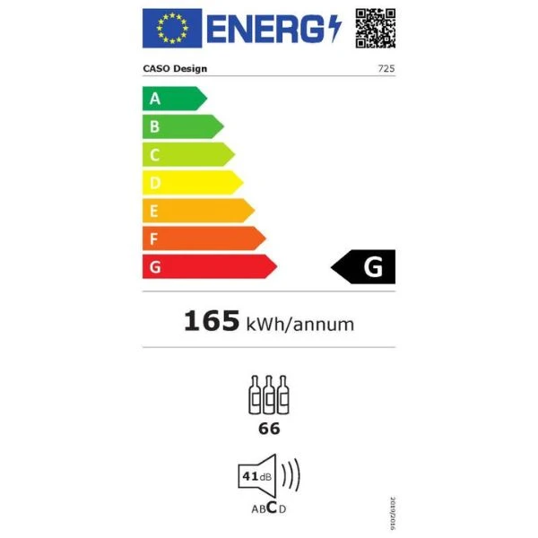 Caso WineComfort 660 Smart vinkøleskab CS725 by CASO color Sort