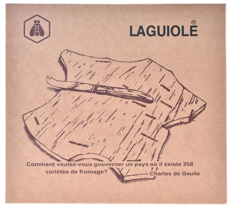 Laguiole Ostebræt med ostekniv 40268541 by Laguiole color Sort