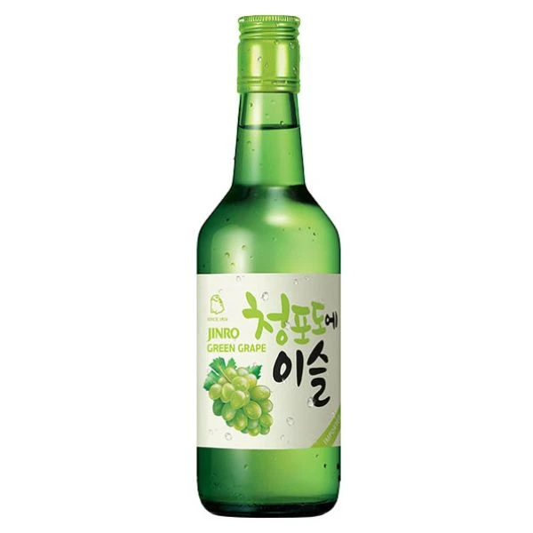 Jinro Chamisul Green Grape Soju FL 35 63625 by Jinro color Sort