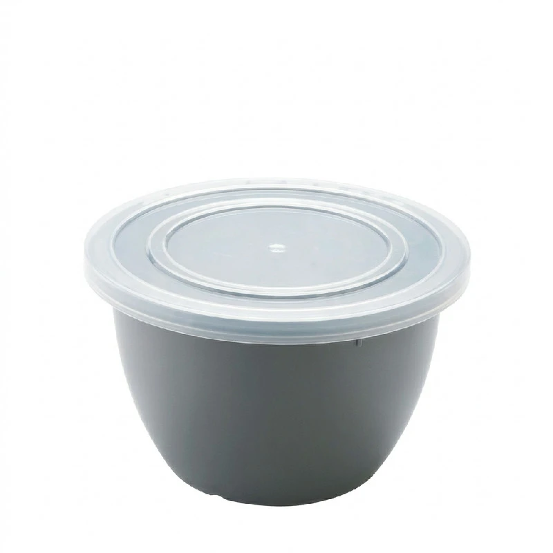 Genanvendelig Madbeholder Grå - Polycarbonat 635 ml u. Låg 800401-DG by GLASS4EVER color Sort