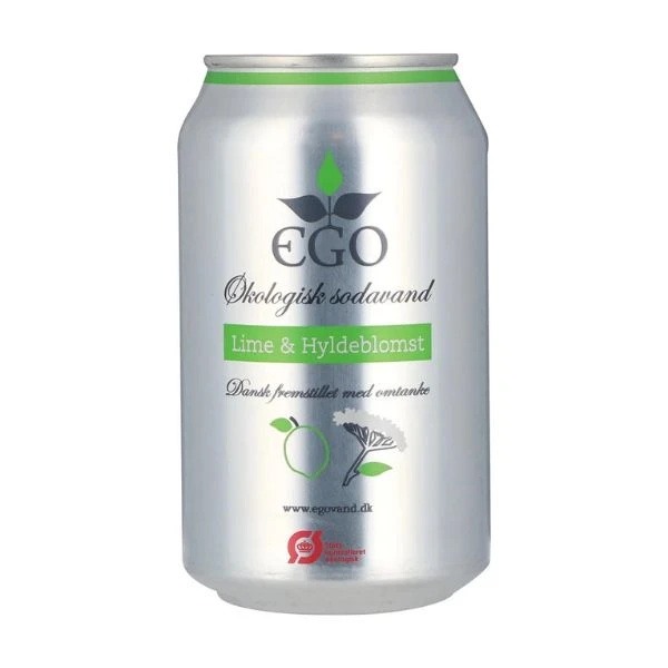 Ego Lime / Hyldeblomst Sodavand Øko 323039 by Ego color Sort