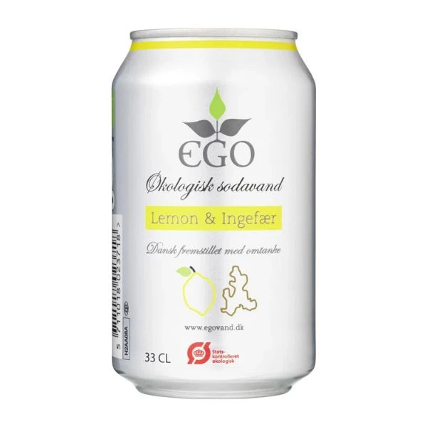 Ego Lemon / Ingefær sodavand Øko EGO 293264 by Ego color Sort