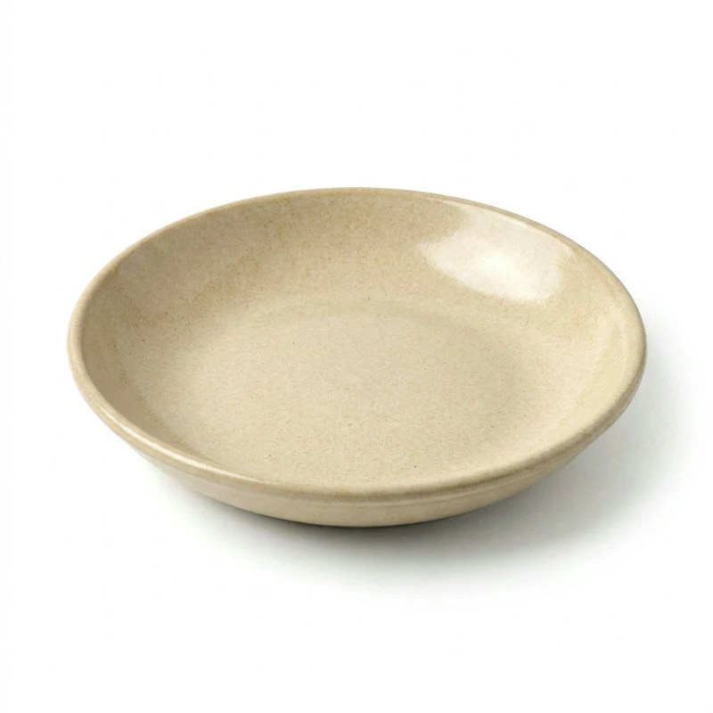 Tallerken Dyb 21 cm - Sandfarvet Stentøj 5010995  color Sort