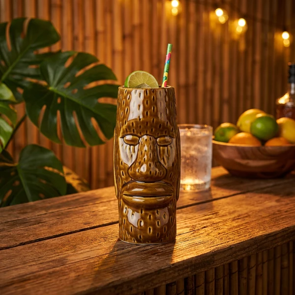 Keramisk Islander Tiki Krus 450ml BTBL3403 by Beaumont color Sort
