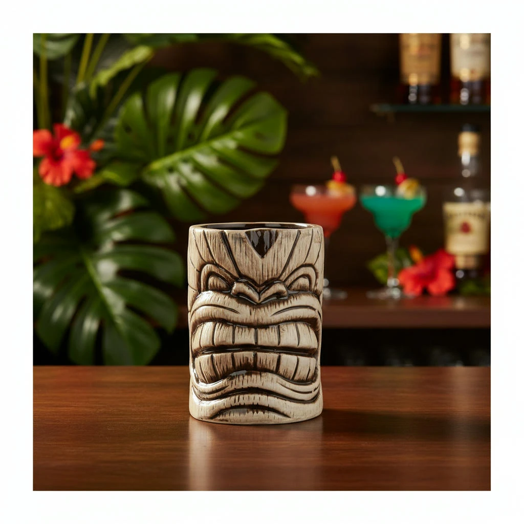 Keramisk Toscano Kanaloa Tiki Krus 450ml BTBL3410 by Beaumont color Grå