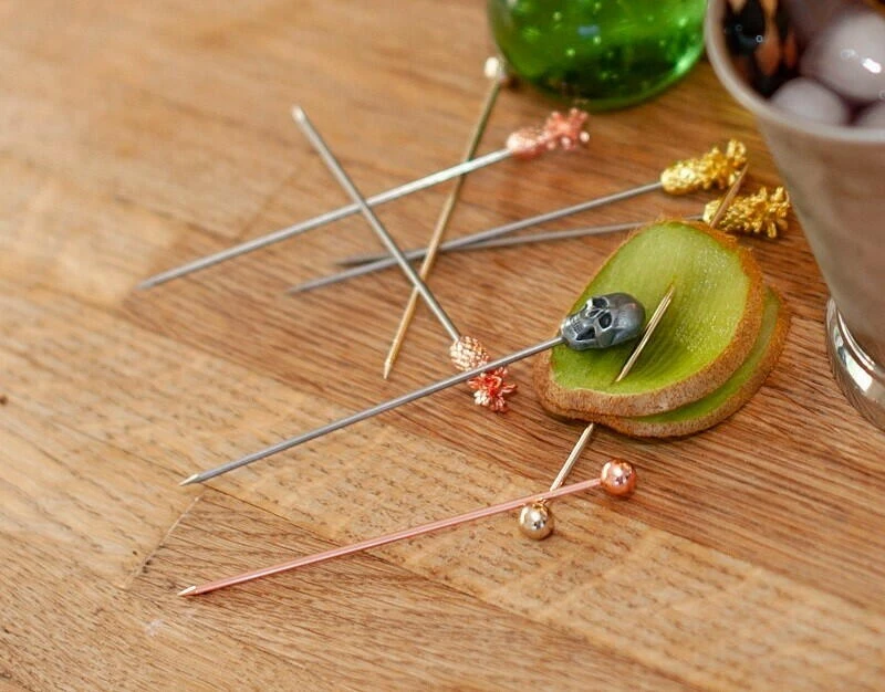 Ananas Garnish Drinkspind PK10 - Copper BTBL3733 by Beaumont color Kobber