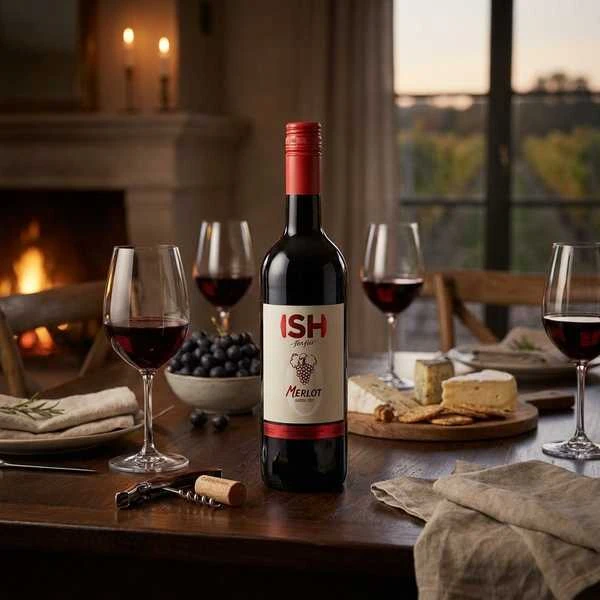 Chateau Del ISH Rødvin Merlot – Alkoholfri 75 cl 7027-INT by Chateau color Sort