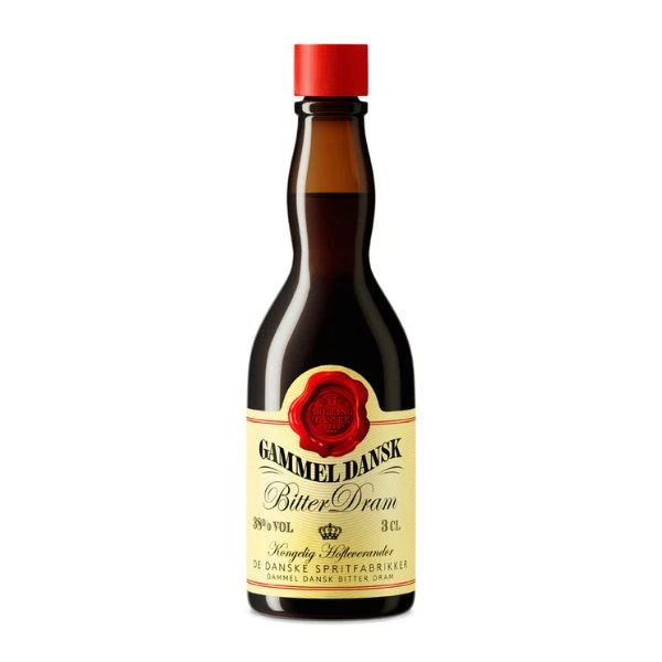 Gammel Dansk Bitter Dram 3x FL 3 206012 by AALBORG color Sort