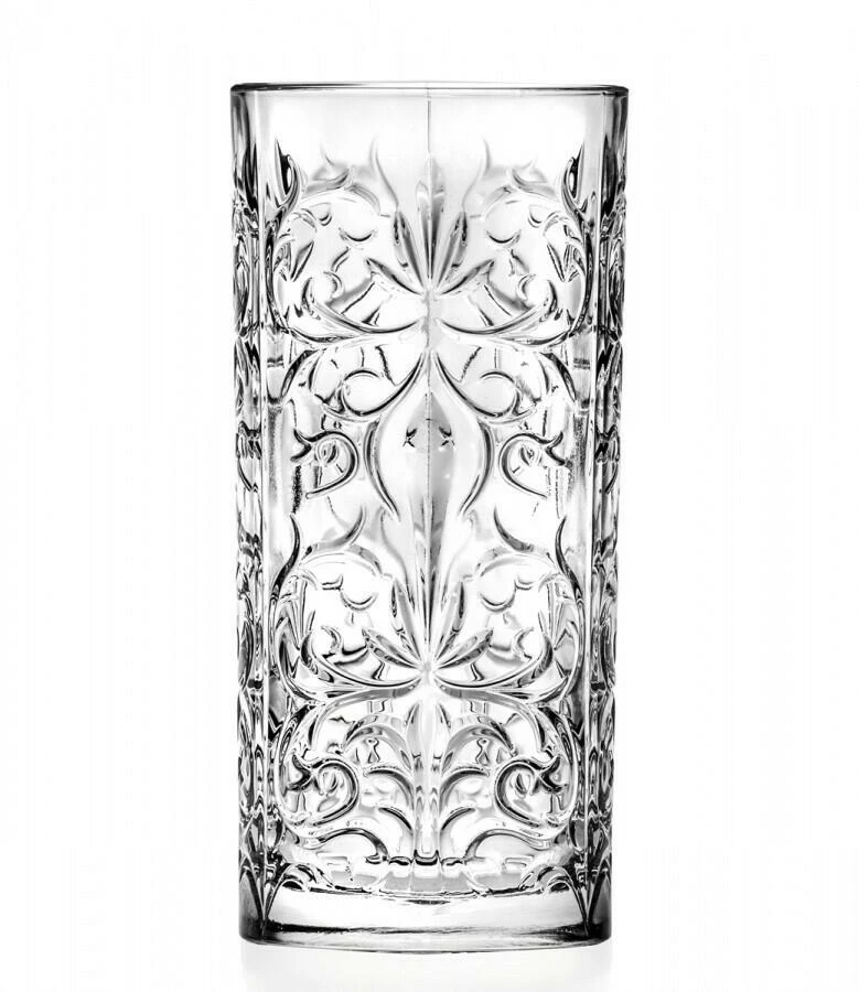 Longdrink glas Tattoo, RCR - 368ml (6 stk.) 7415BS by RCR Glas color Sort