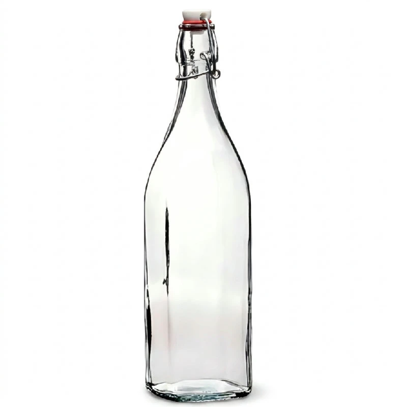 Patentflaske 1 Liter Swing låg 5002434 by BORMIOLI color Sort