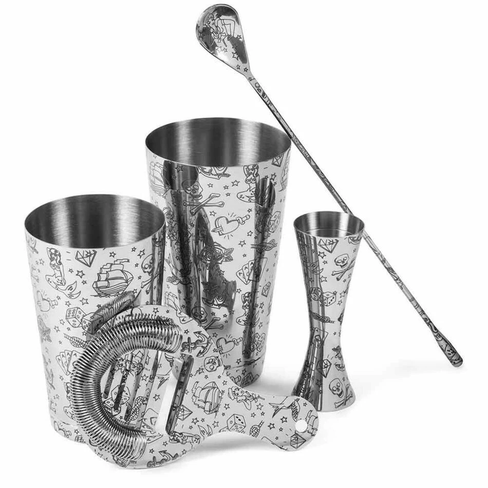 Tattoo 5 Piece Cocktail Set UB4346 by Urban Bar color Sort