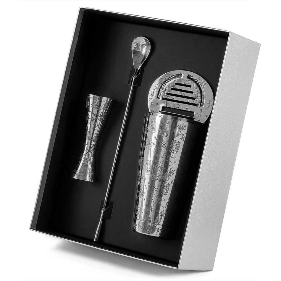 Tiki 5 Piece Cocktail Set UB4345 by Urban Bar color Sort