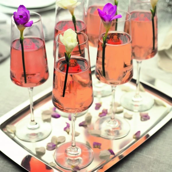 Aria Champagne Flute 35 cl (6stk) RCR Glas0298 by RCR Glas color Sort