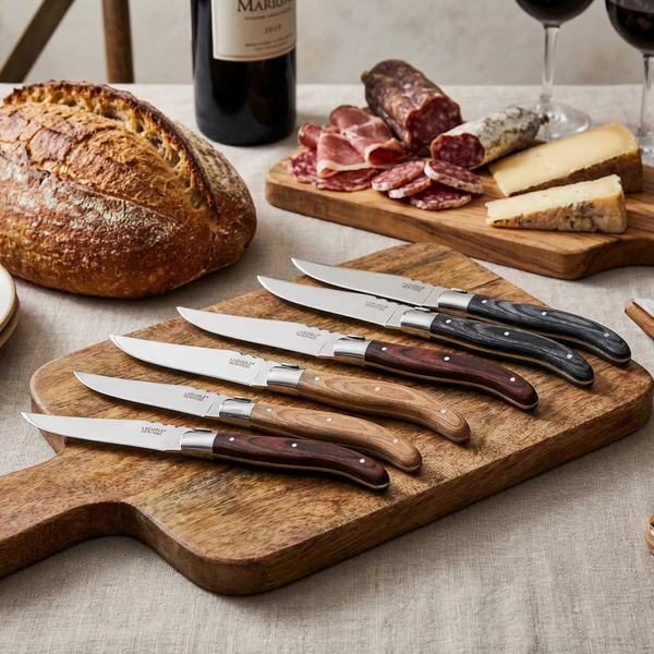 Laguiole Heritage knive pakka 6 stk. 40273003 by Laguiole color Sort