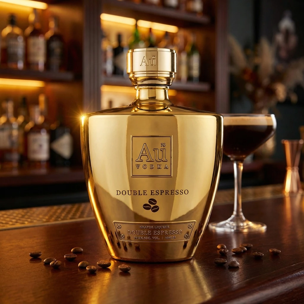 Au Vodka Double Espresso 70 cl 52335 by Au Vodka color Sort