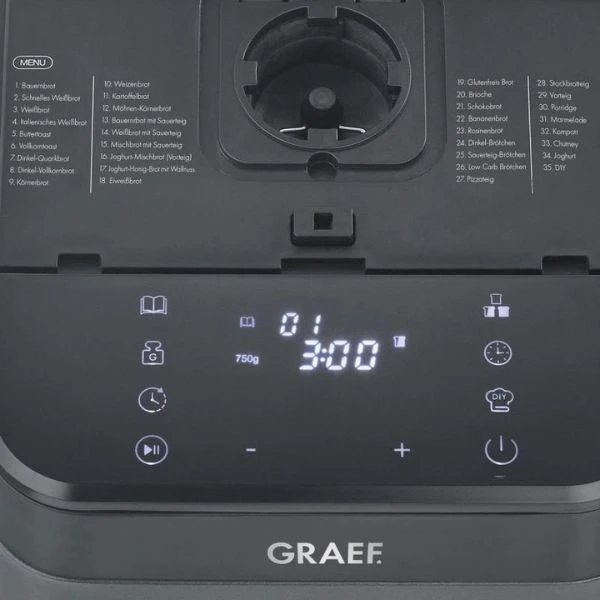 Graef Bagemaskine grå 500/750 G GRBA806EU by Graef color Sort